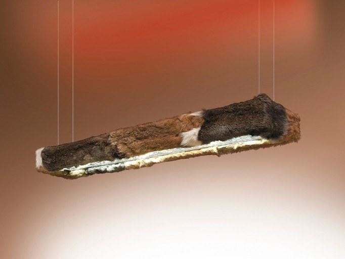 Direct-indirect light fur pendant lamp | D-rabbit by Dark