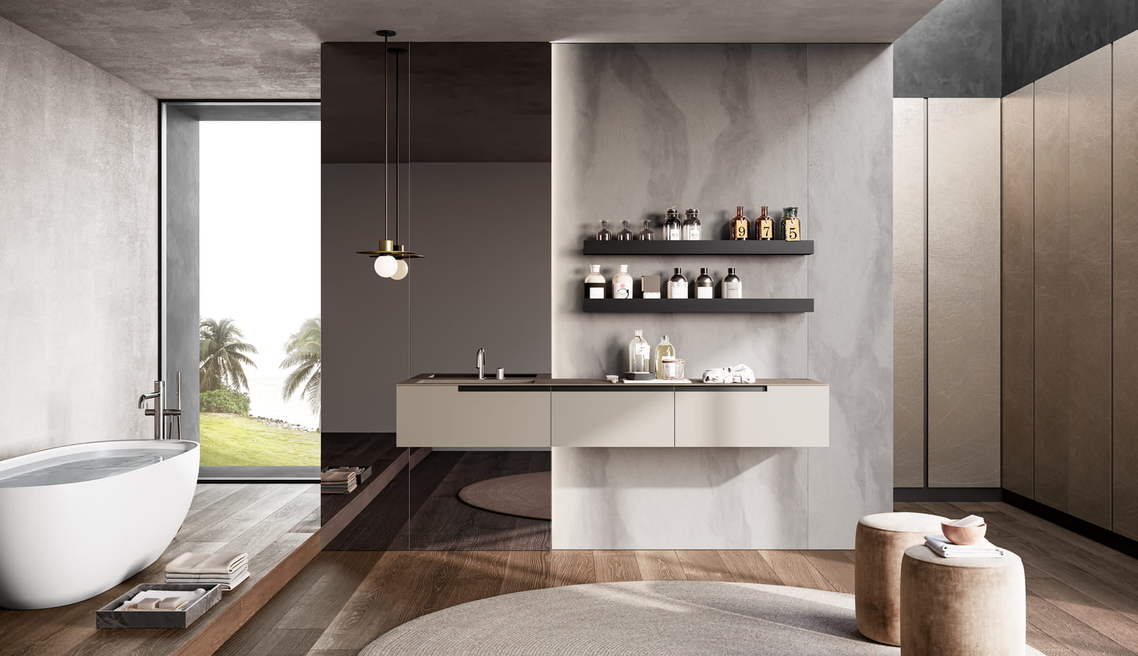Ceramic bathroom | Gola Up by Birex