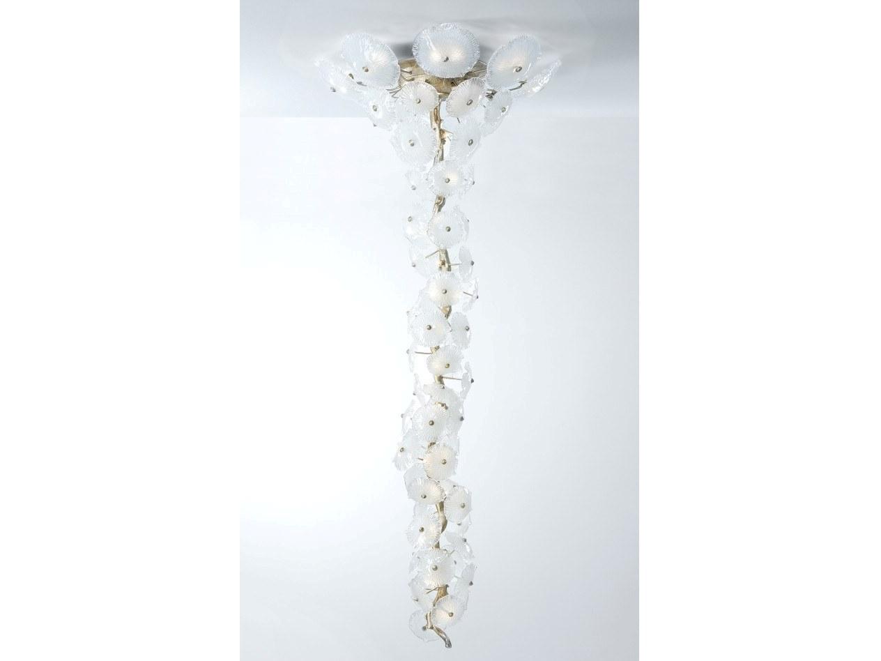 LED handmade bronze pendant lamp | Nenufar Ct3229/53 by Serip