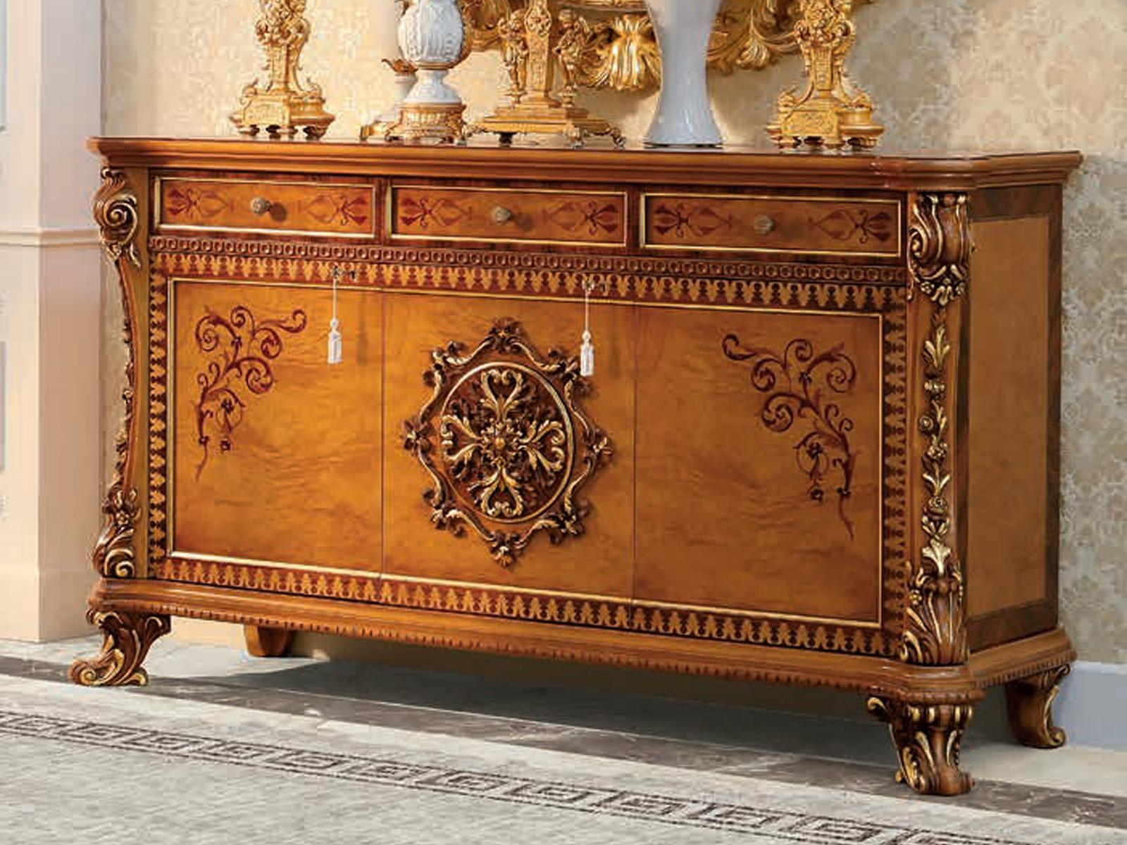 Wooden sideboard with doors with drawers | 14124 by Modenese Gastone