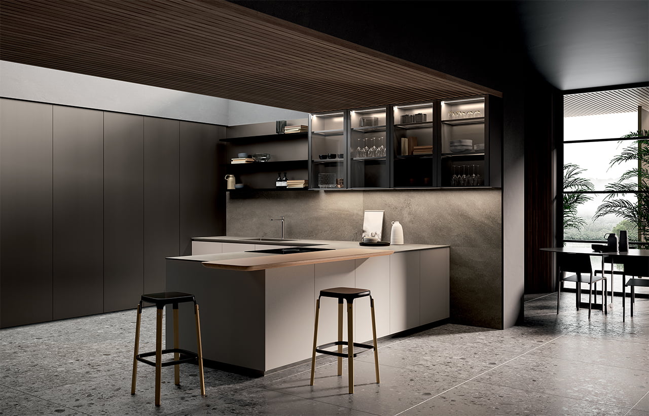 Kitchen without handles Ernestomeda One