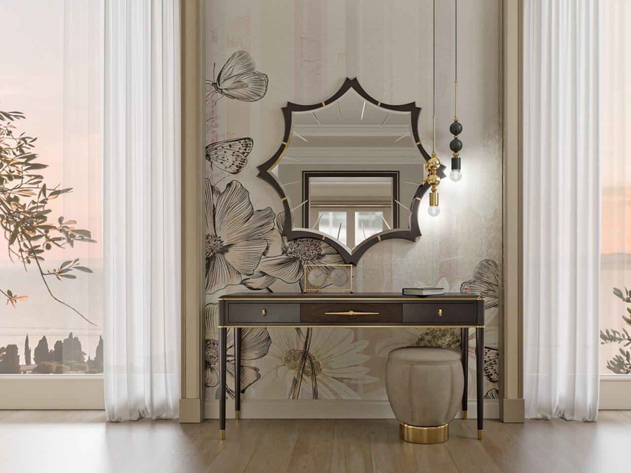 Rectangular wooden console table with drawers | Pr.810 by Stella del Mobile