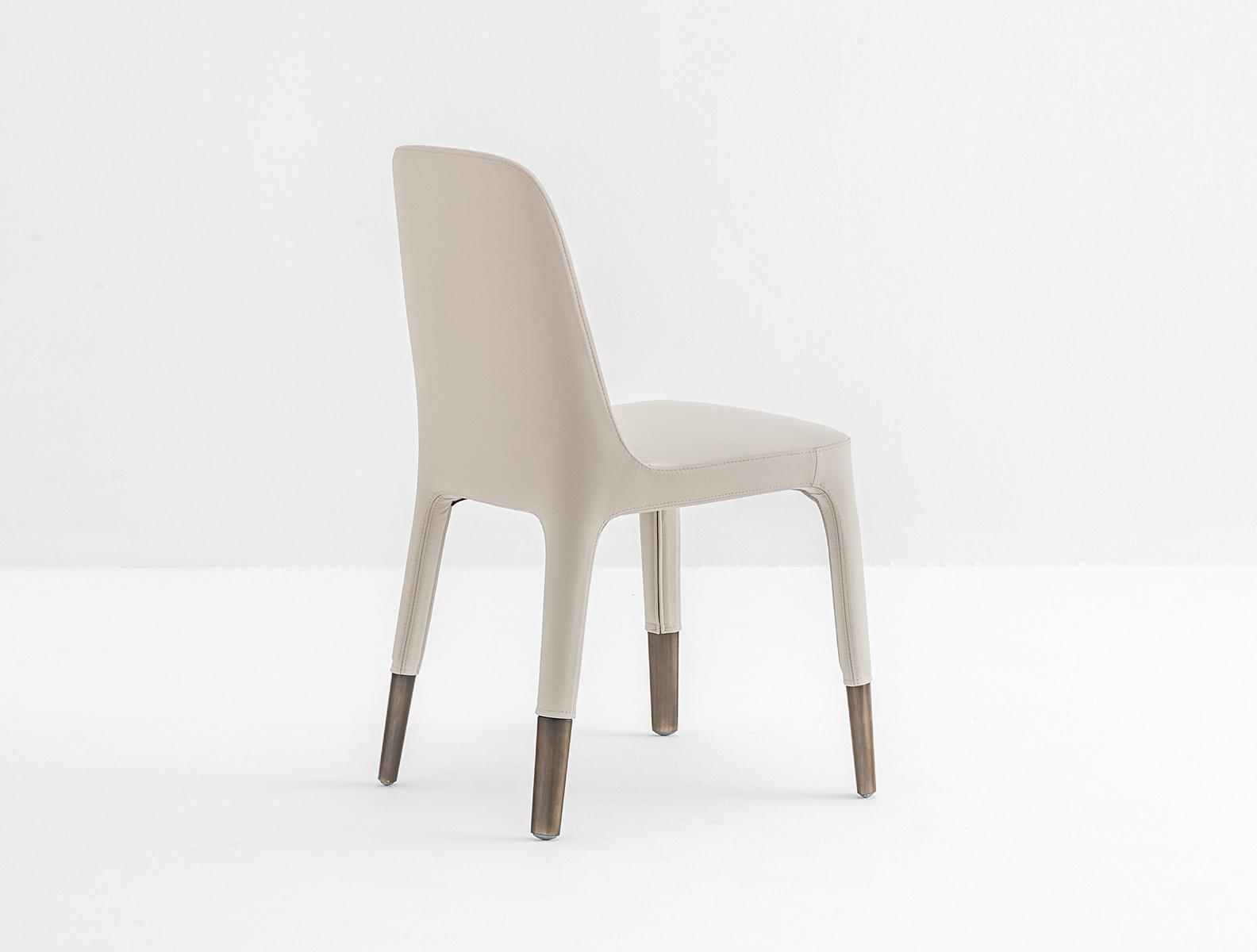Upholstered leather restaurant chair | Ester 691 by Pedrali