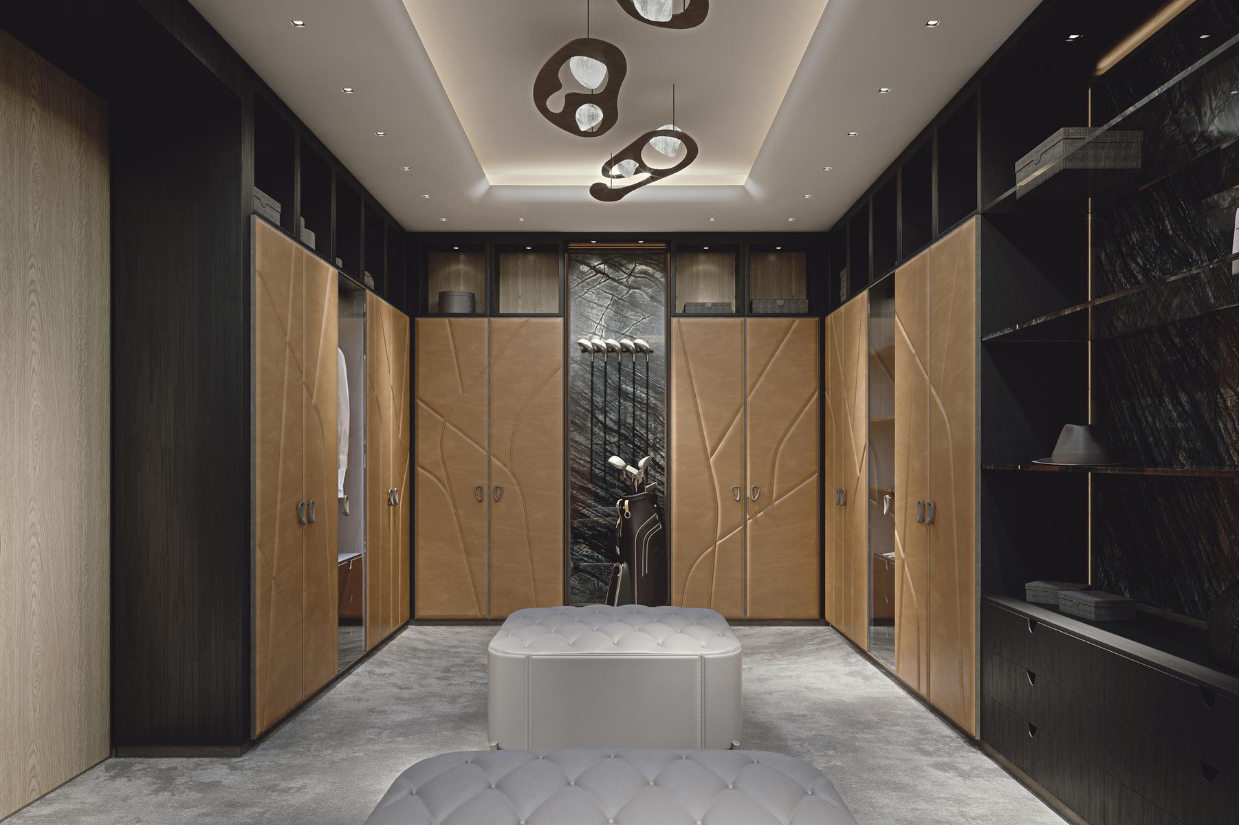 Custom wooden walk-in wardrobe | Afrodite by Ezio Bellotti