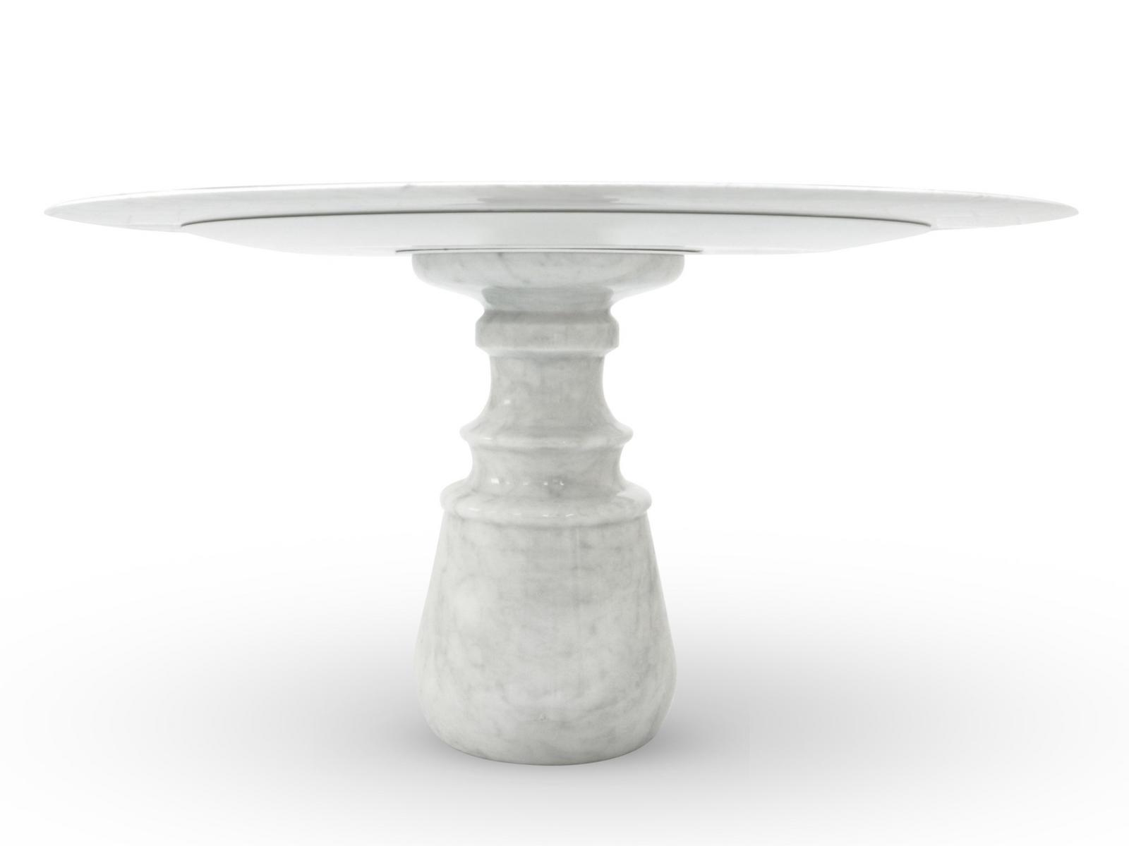 Round marble dining table | Pietra Round by Boca Do Lobo