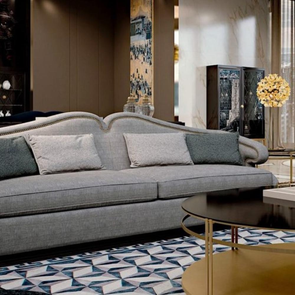 VERONA Curved velvet sofa