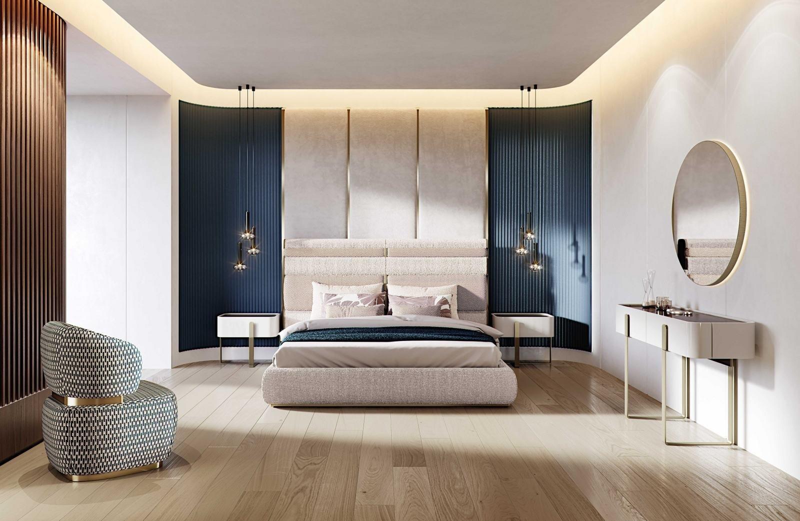 Wooden bedside table with drawers | Eden L by Capital Collection