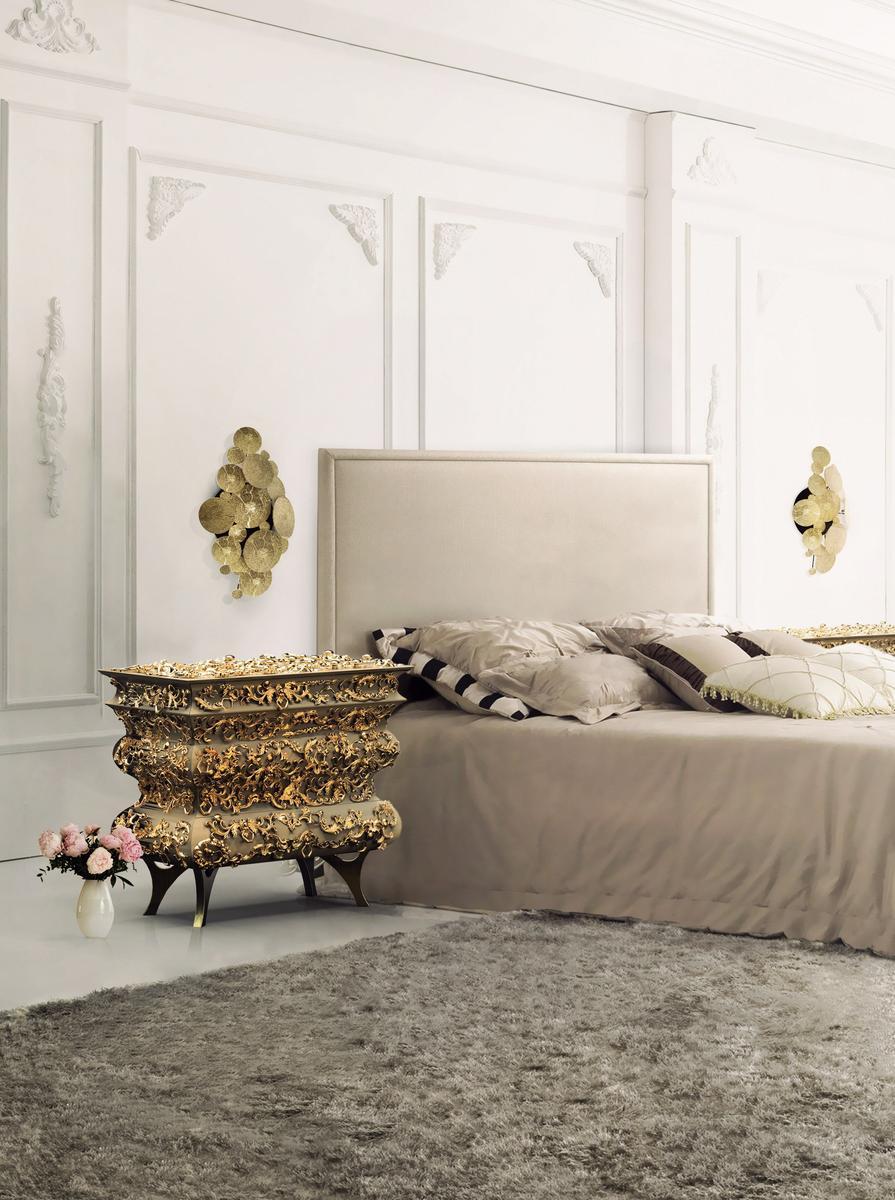 Wooden bedside table with drawers | Crochet by Boca Do Lobo