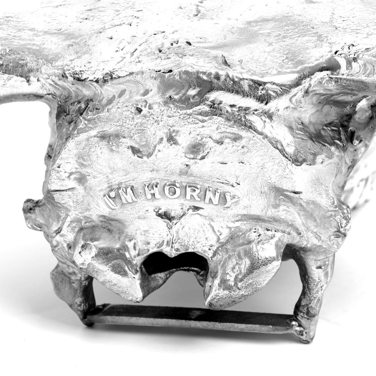 Aluminium decorative object | Bison Skull by Seletti