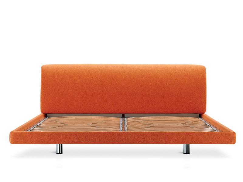 Double bed with upholstered headboard | Greg by Zanotta