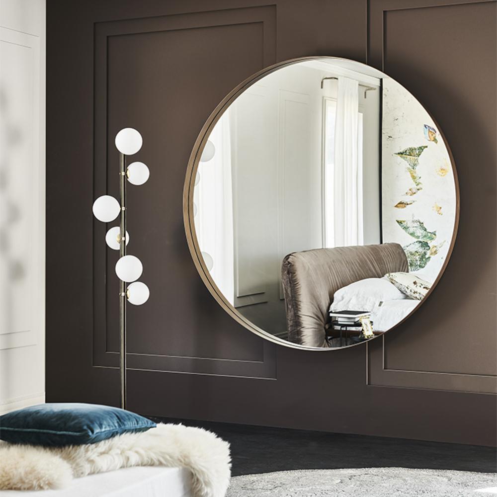 Round metal mirror | Wish Magnum by Cattelan Italia