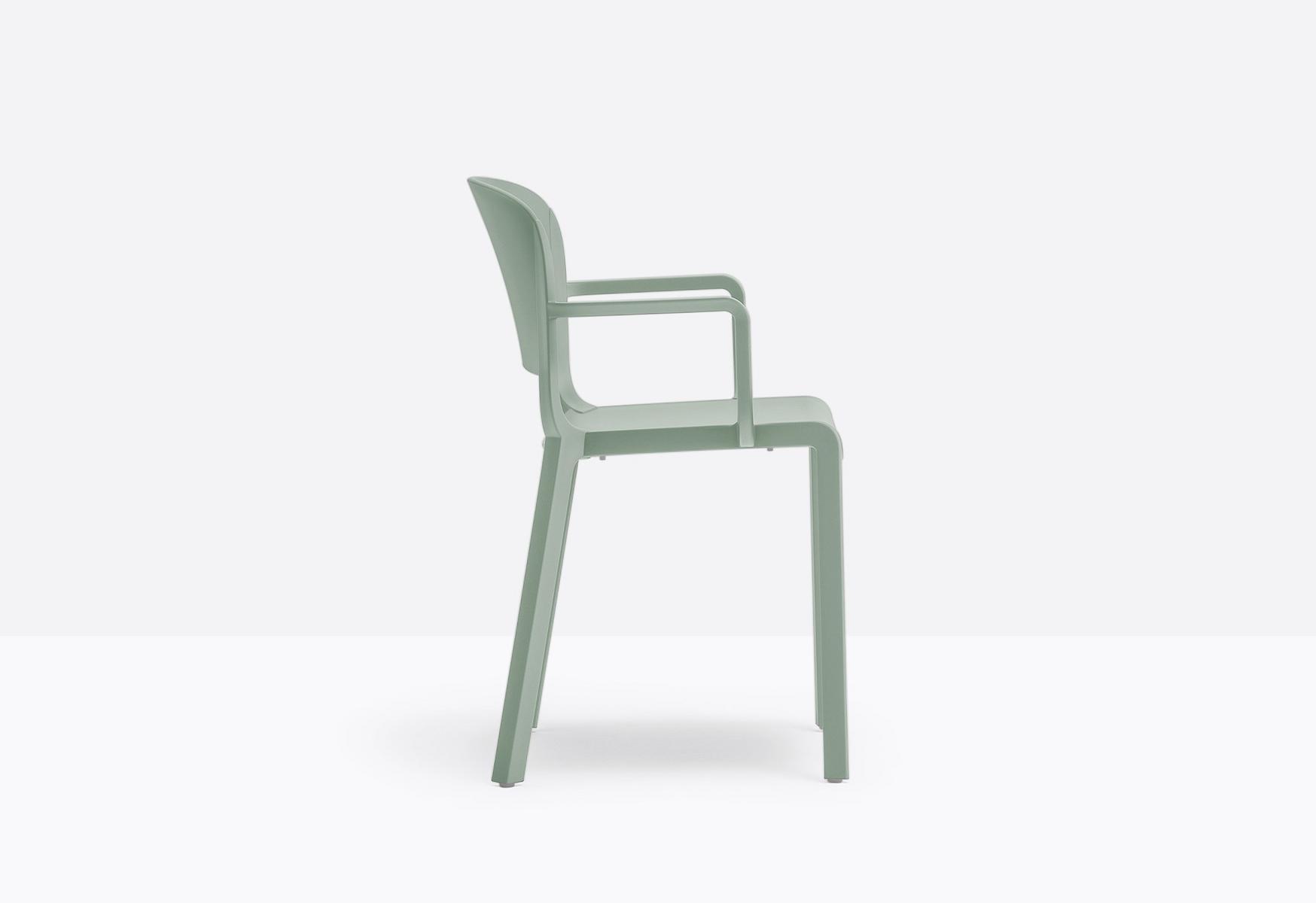 Polypropylene chair with armrests | Dome 265 by Pedrali