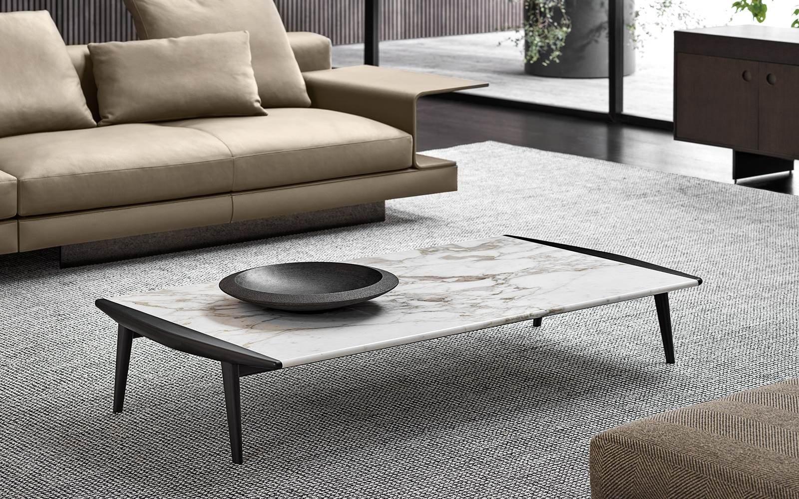 Marble coffee table | Fynn by Minotti