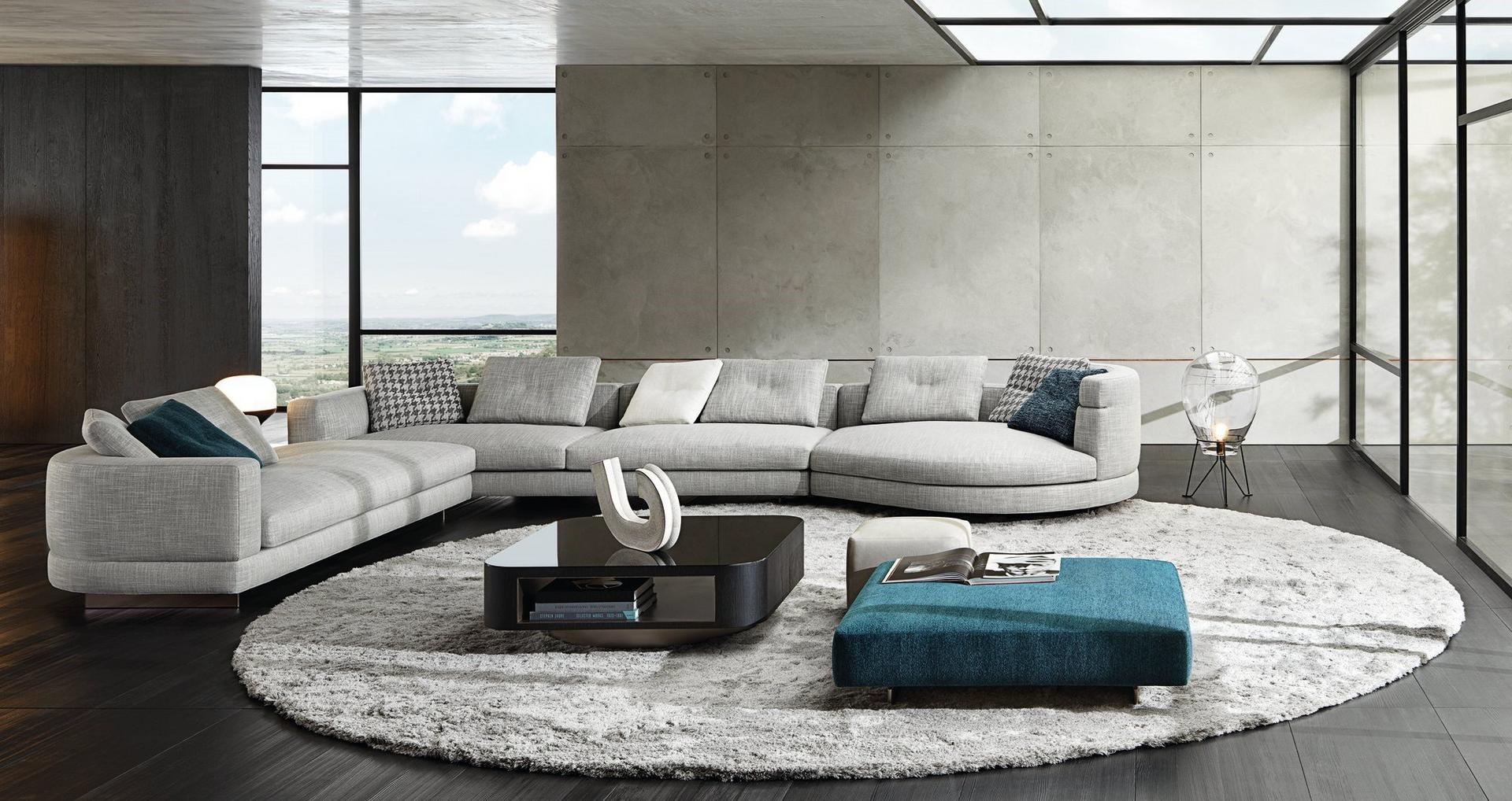 Sectional sofa | Alexander by Minotti