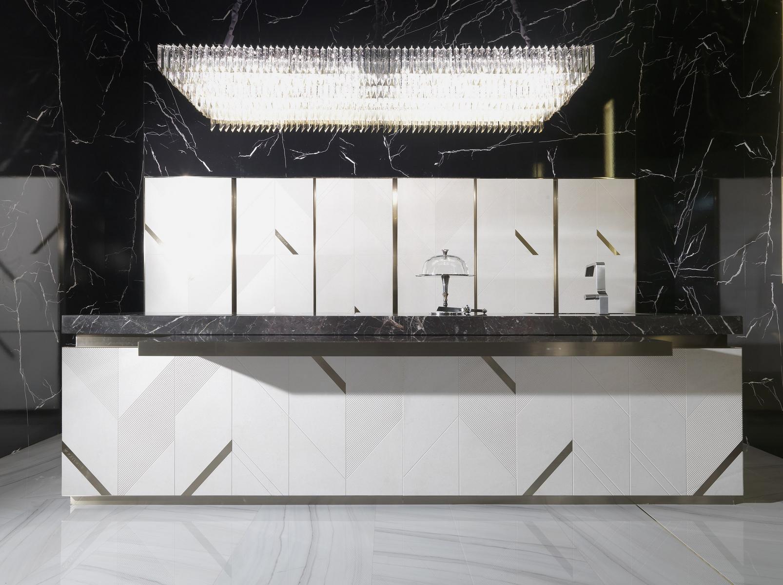 Marble kitchen with island Visionnair Mayfair