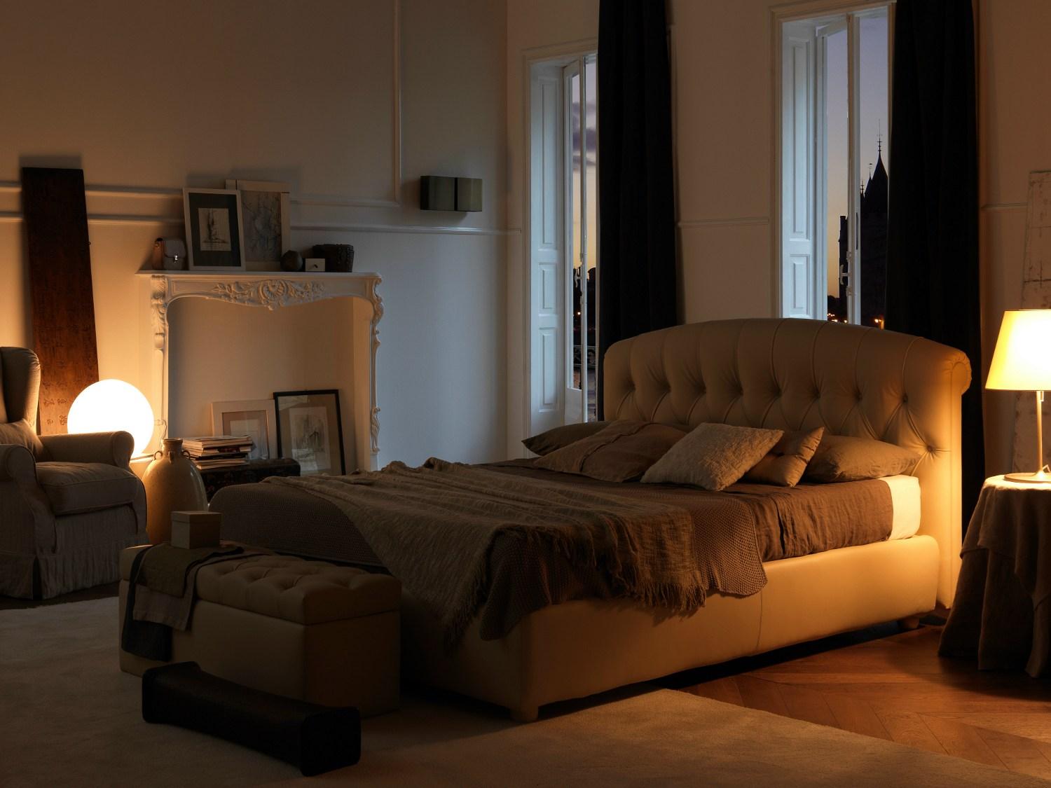 Tufted storage pouf | Rennes by Bolzan letti