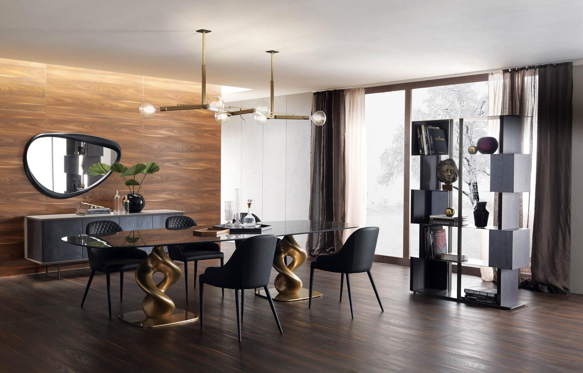 Upholstered leather chair | Betta by Ozzio Italia