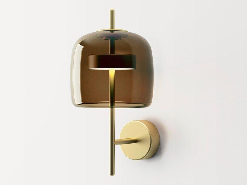 LED direct light blown glass wall lamp | Jube Ap by Vistosi