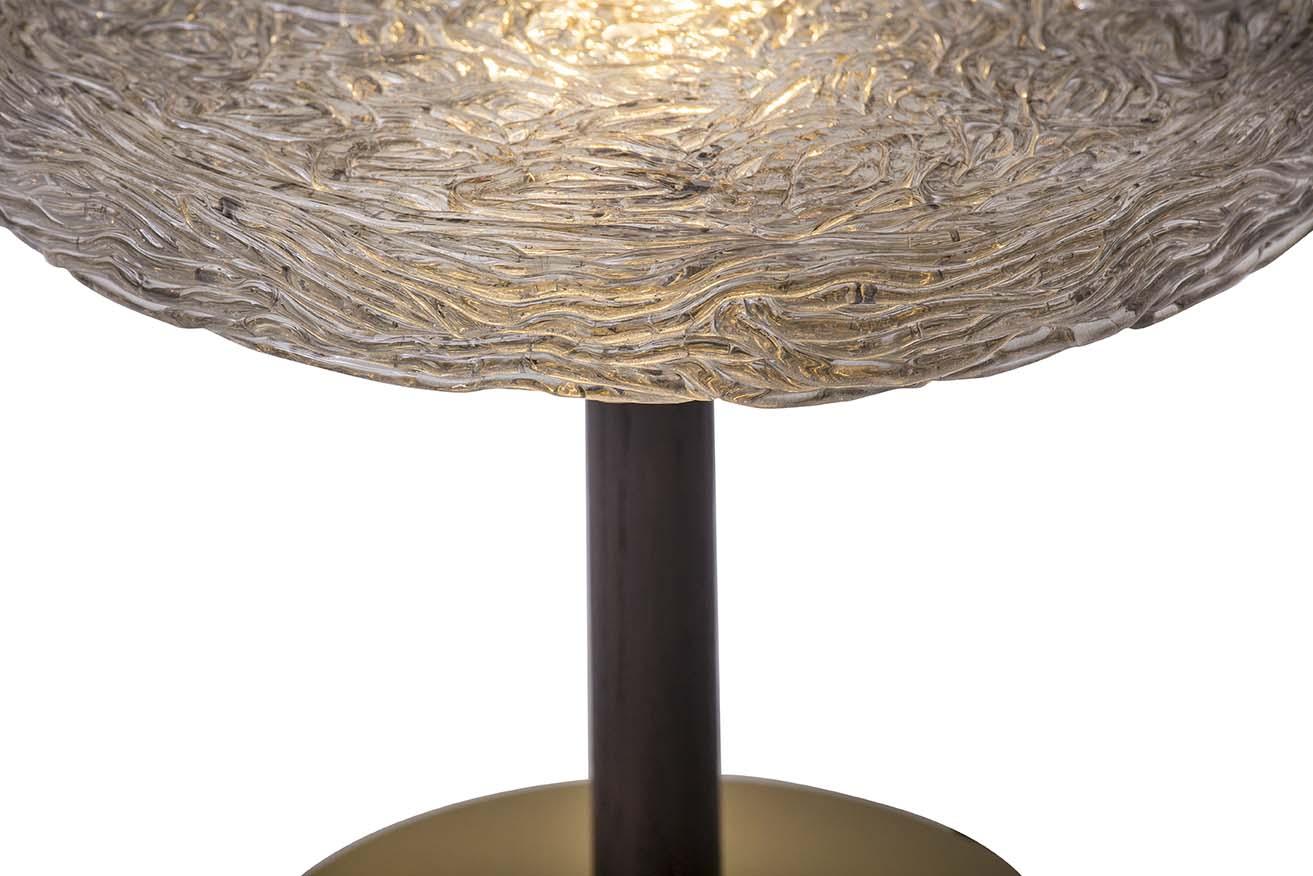 Wood and glass table lamp | Macrabè by Tonin Casa