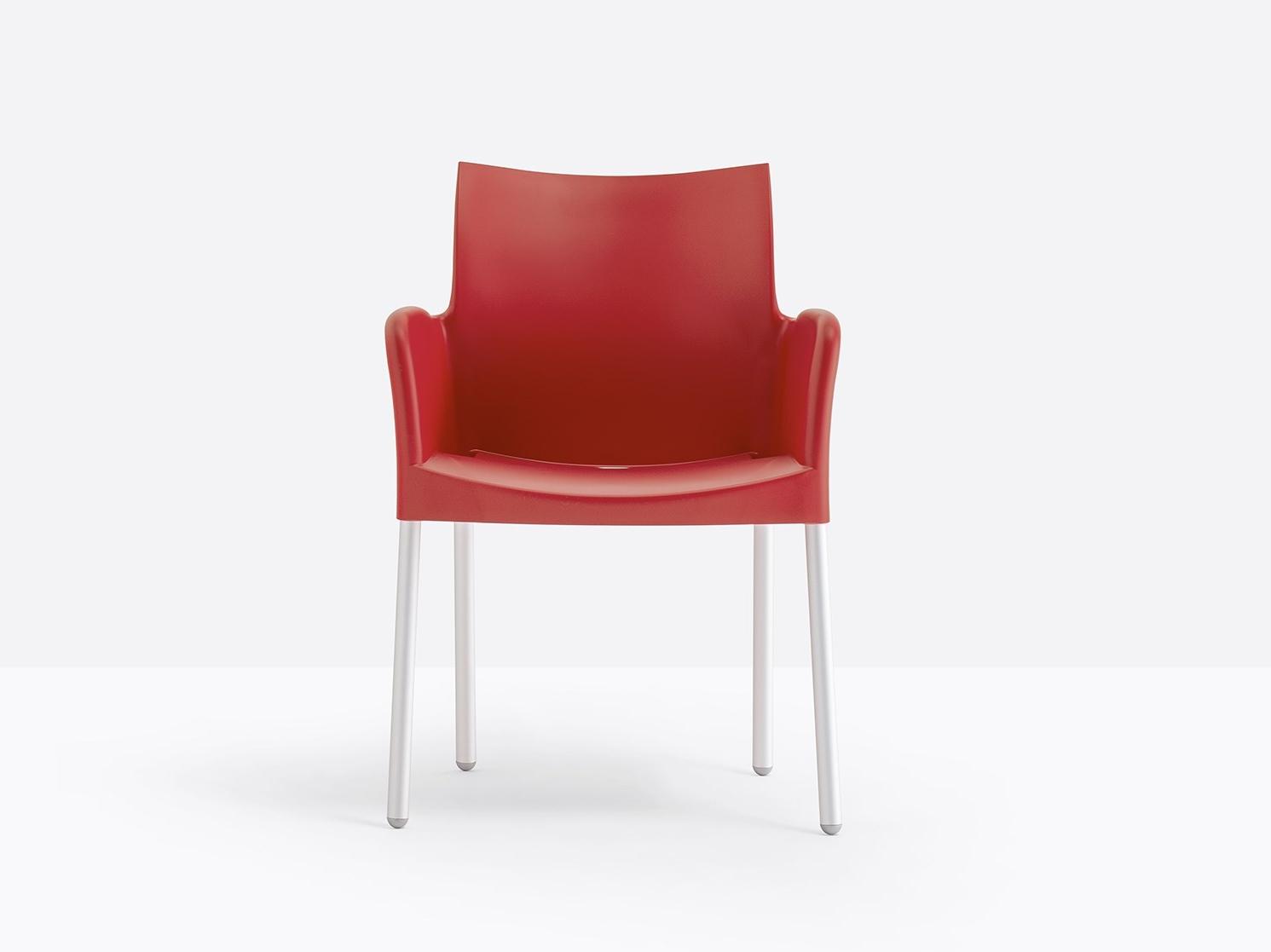 Polypropylene chair with armrests | Ice 850 by Pedrali