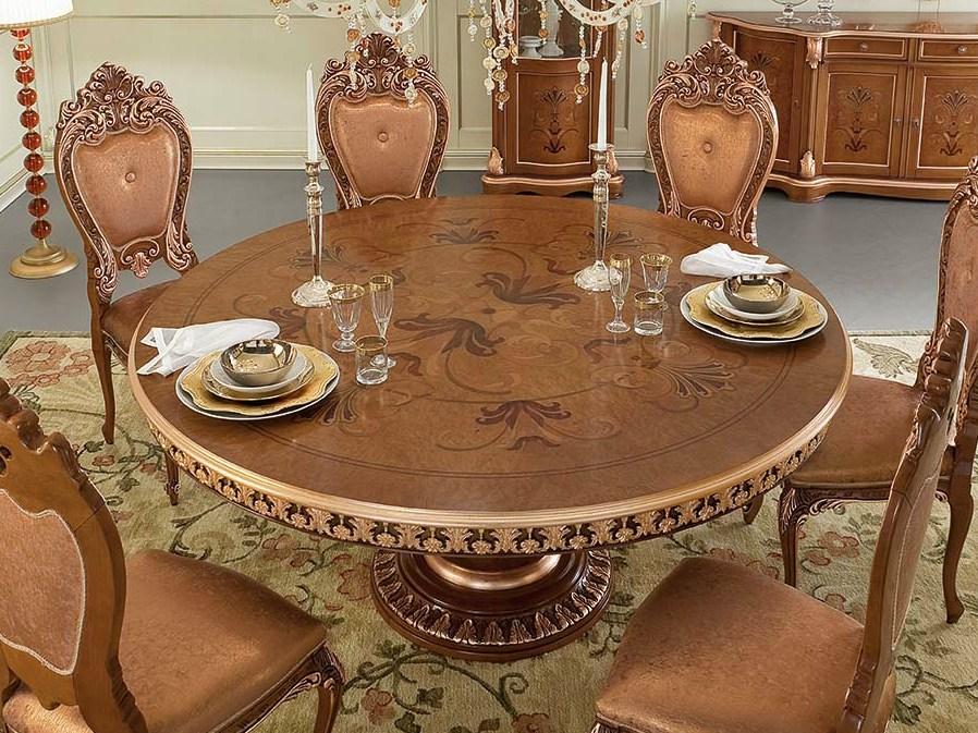 Baroque round living room table | 13142 by Modenese Gastone