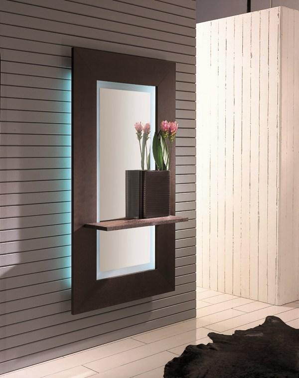 Wall-mounted framed mirror | Sibilla by Riflessi