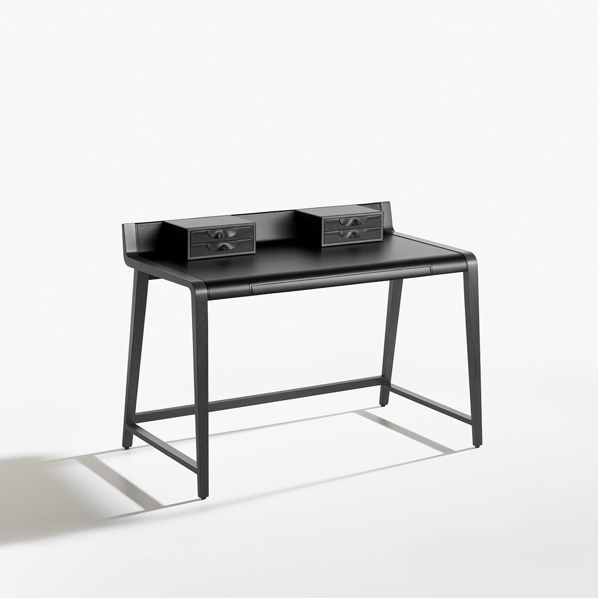 Beech secretary desk | Linus by Potocco