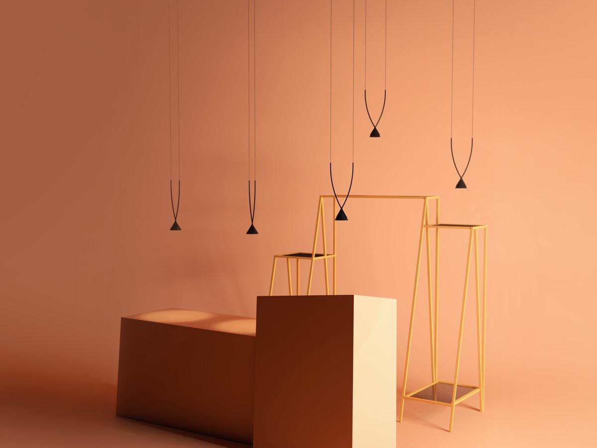 Nylon® recycled glass pendant lamp | Jewel by Axolight