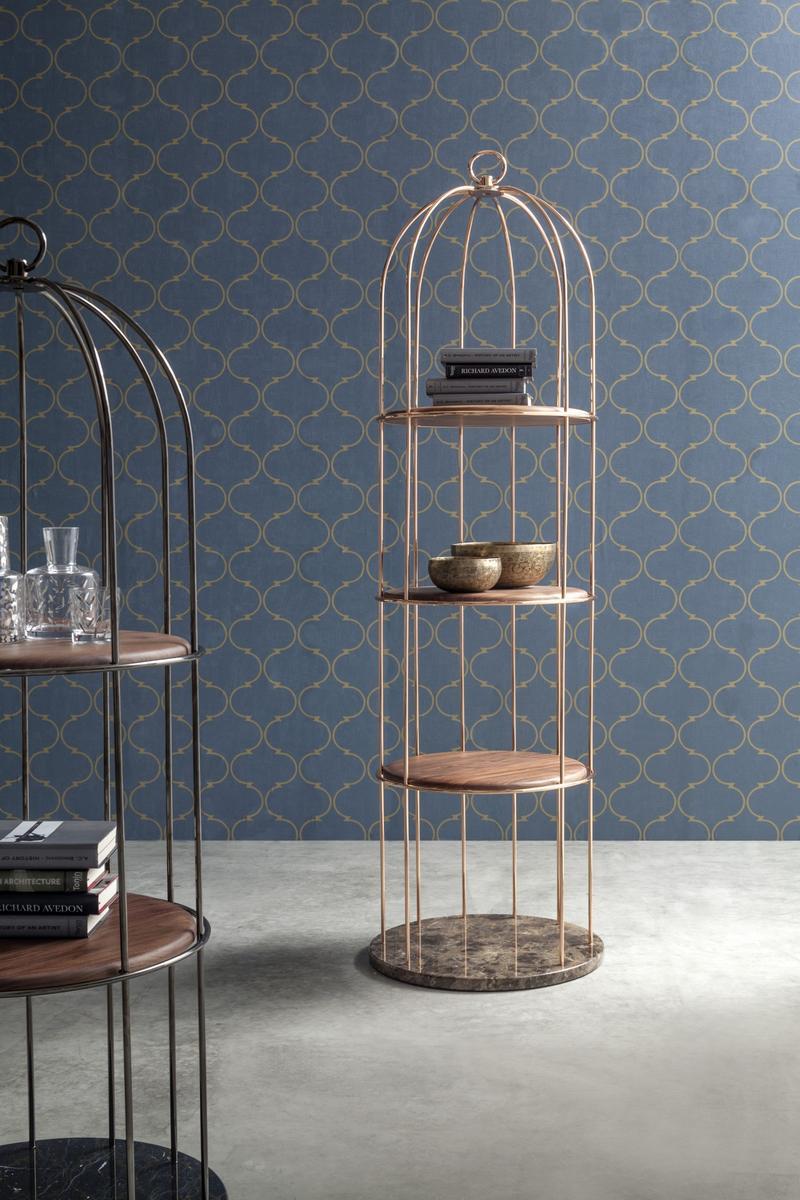 Open freestanding metal bookcase | Tweet by Tonin Casa