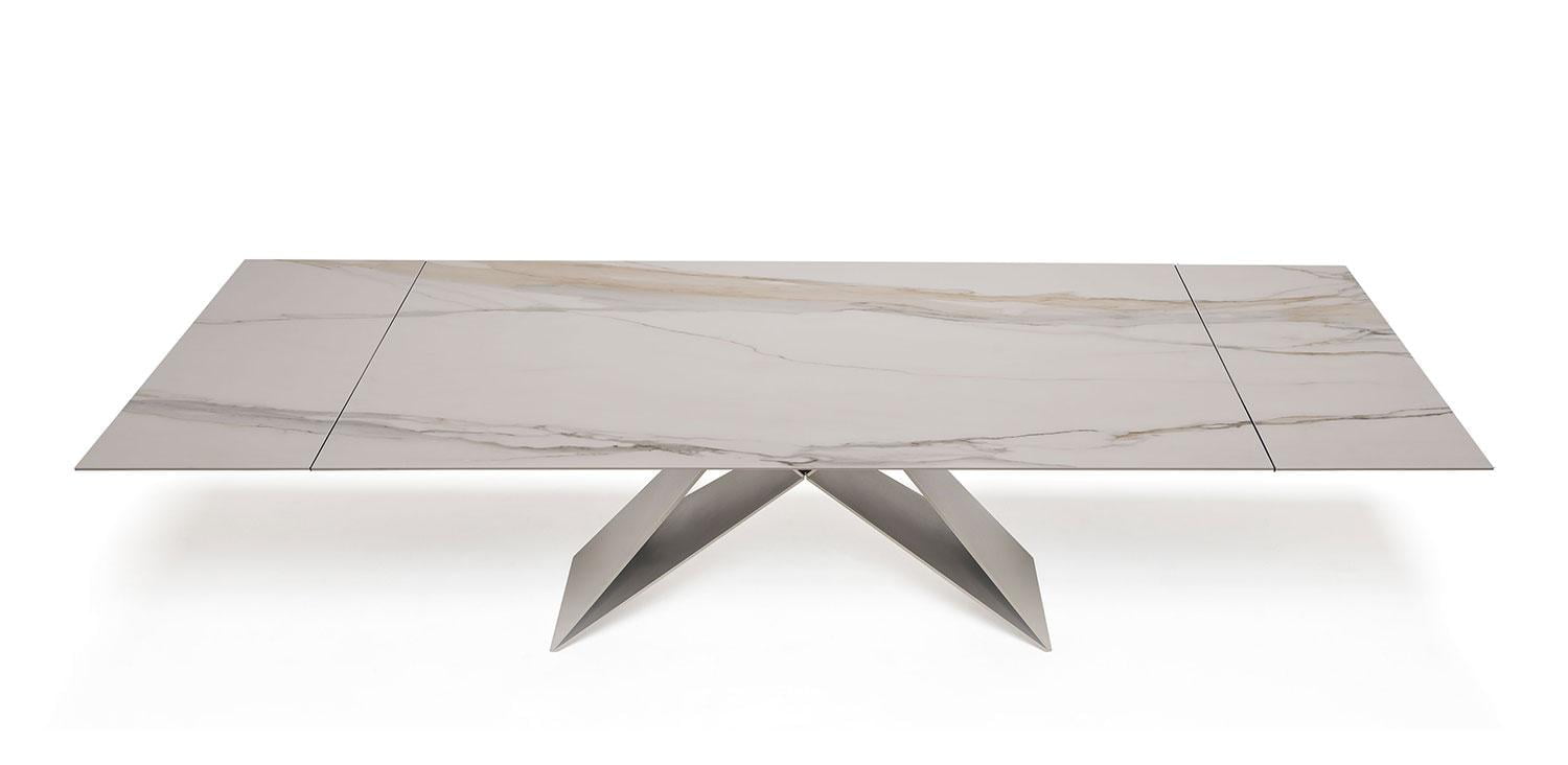 Rectangular metal table | Premier Keramik Drive by Cattelan Italia