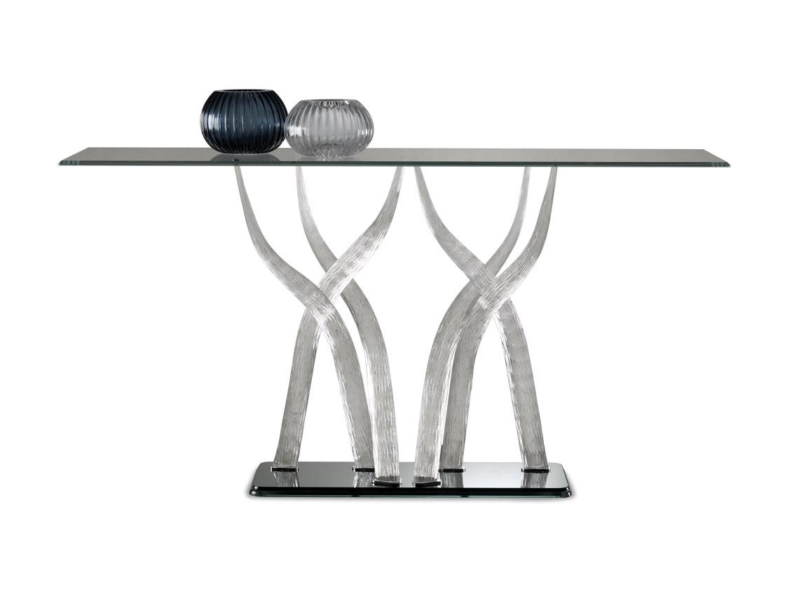 Rectangular glass console table | Flambé by Reflex