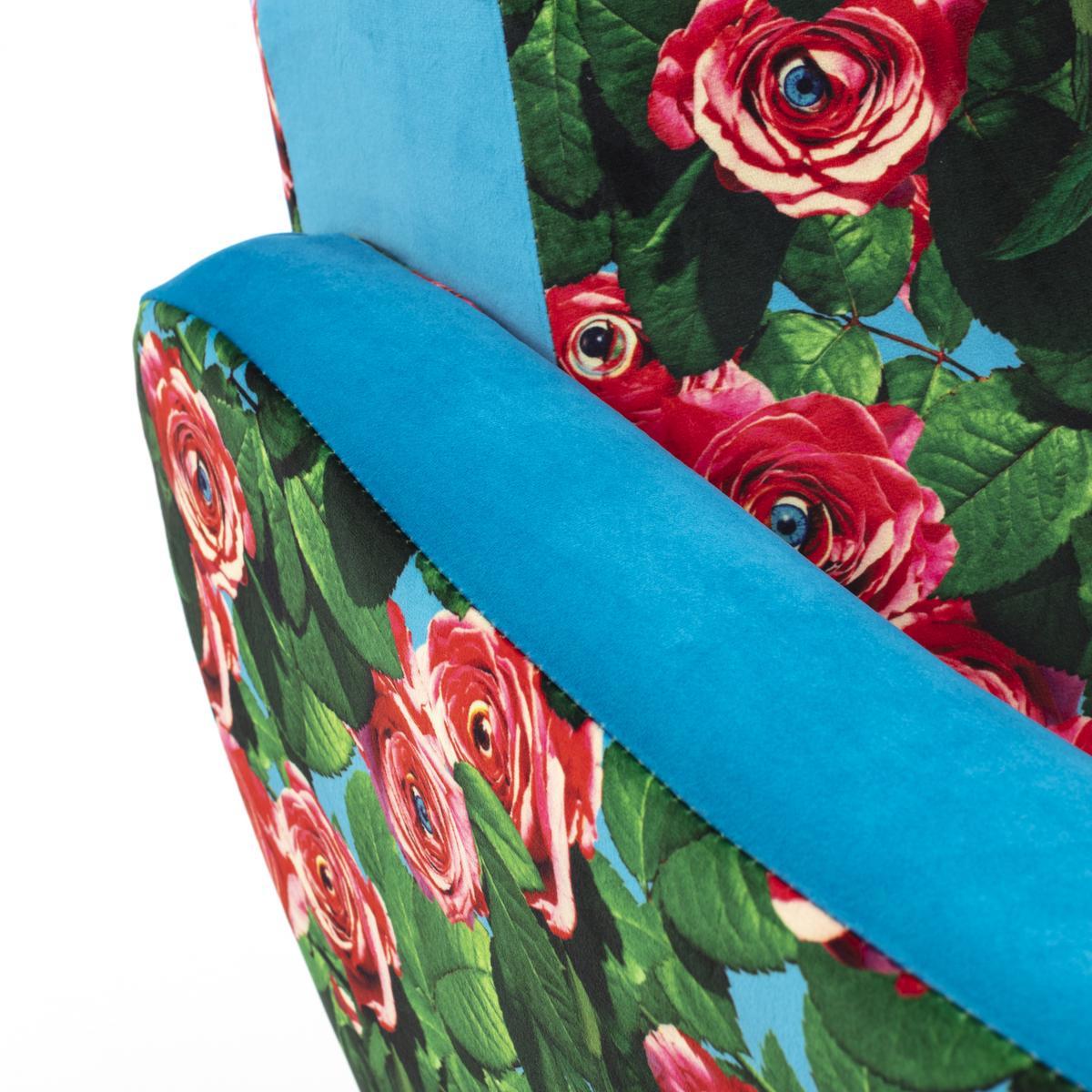 Fabric armchair with armrests | Roses by Seletti