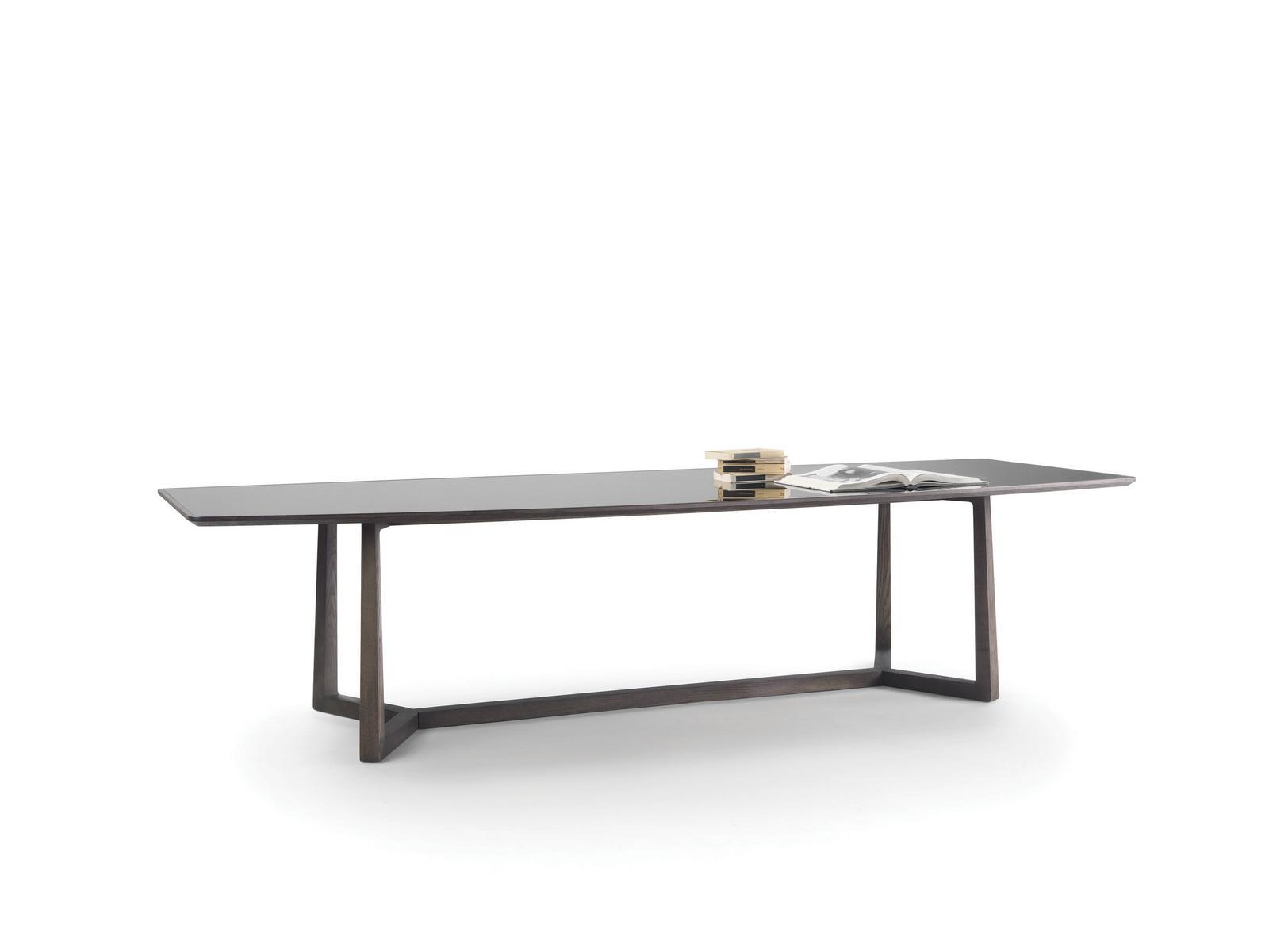 Rectangular wooden table | Gipsy by Flexform