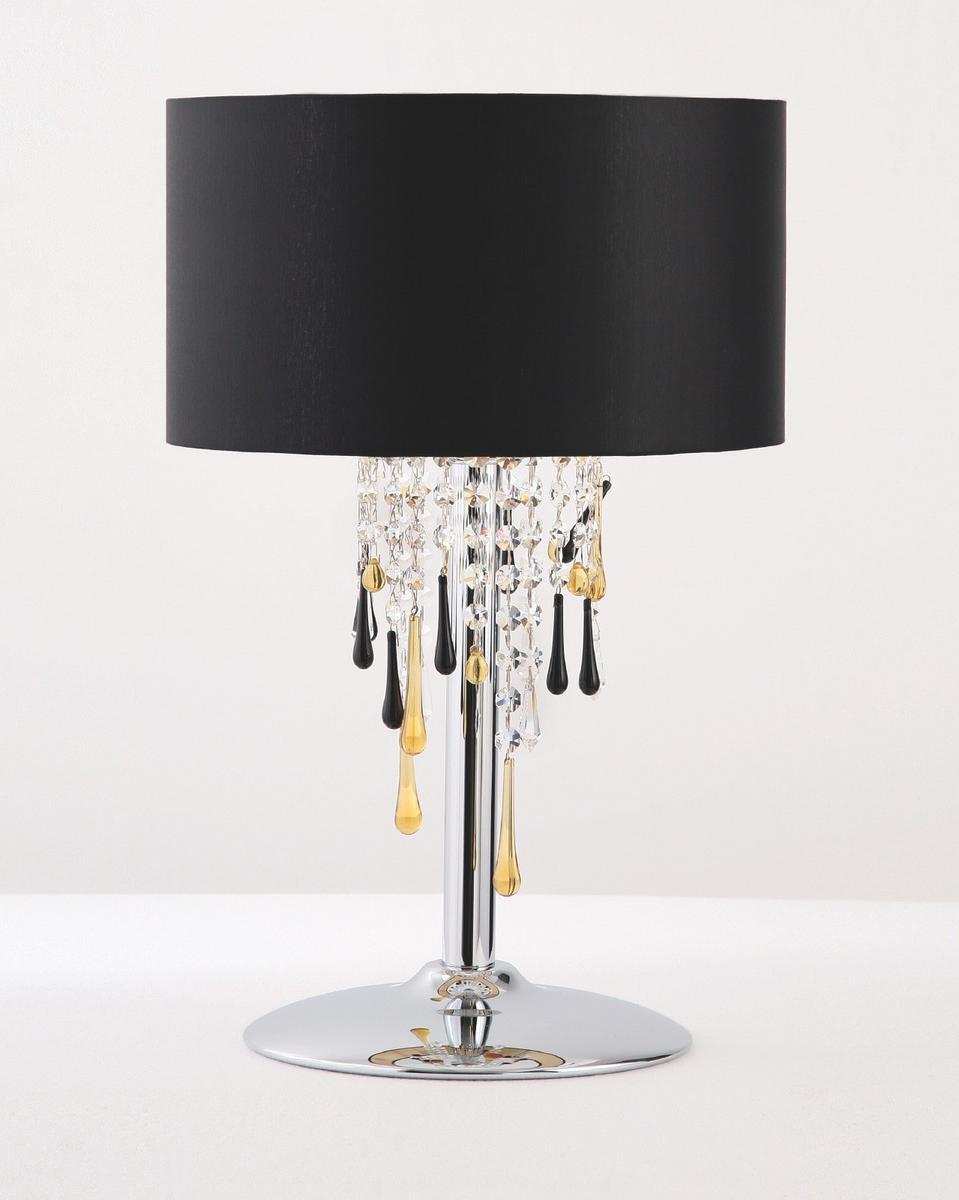 Indirect light table lamp with crystals | Glamour by Aiardini lighting