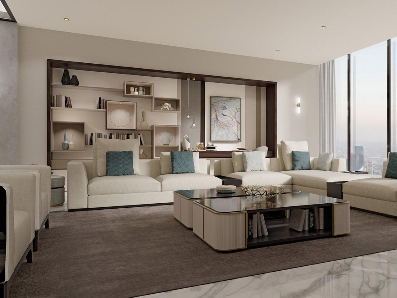 Custom wooden TV wall system | Pr.855.1 by Stella del Mobile