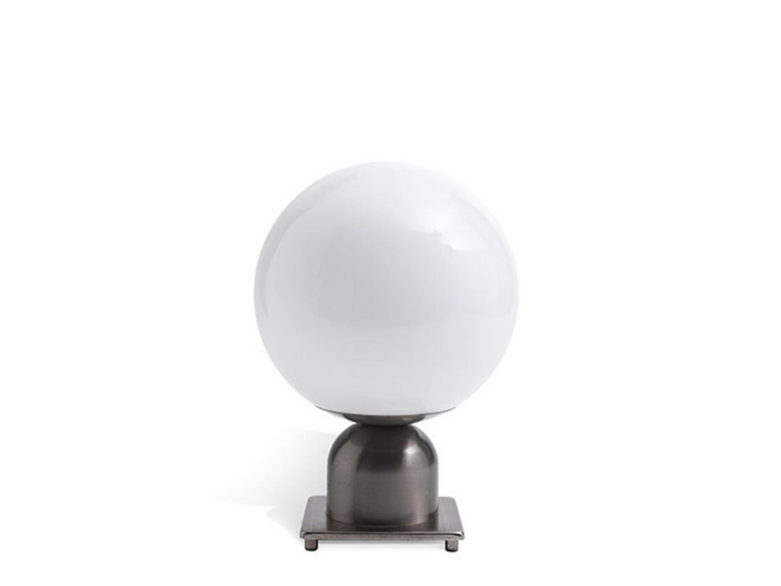 Glass and steel table lamp | Bubble by Gianfranco Ferre Home