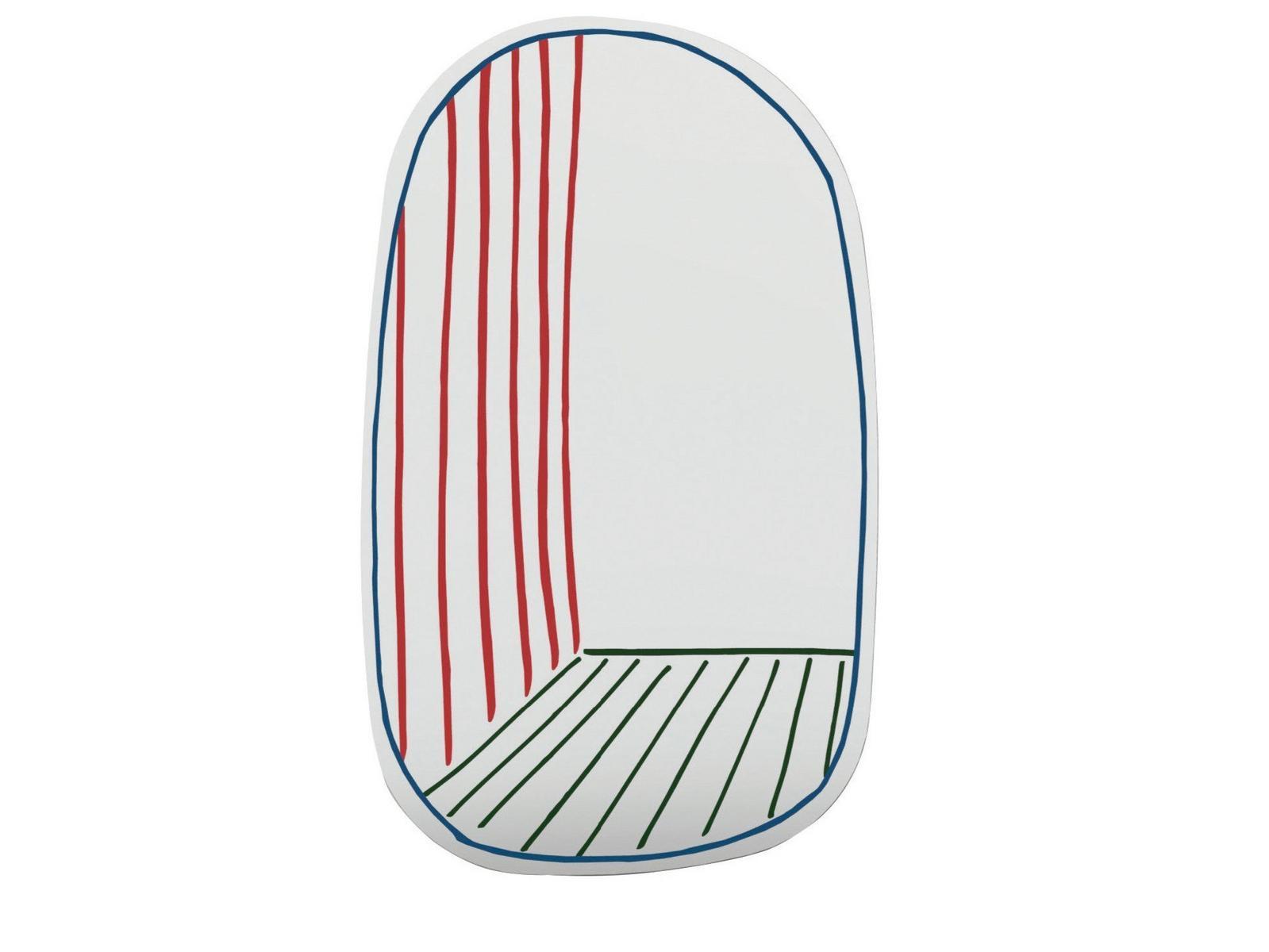 Oval wall-mounted mirror | New Perspective Mirror by Bonaldo