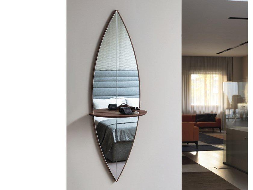 Mirror with shelf | Surf 2 by Porada