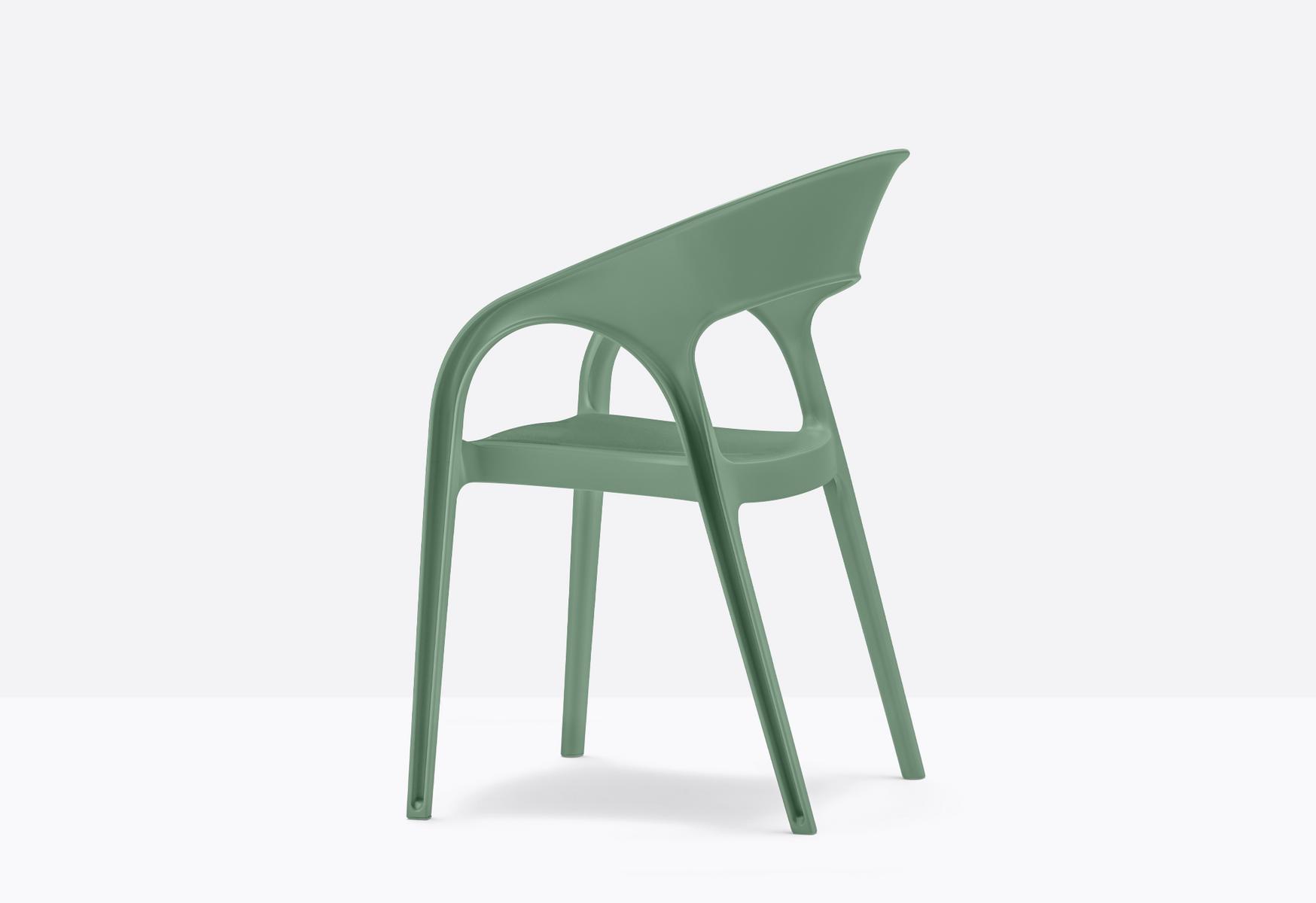 Polypropylene chair with armrests | Gossip 621 by Pedrali