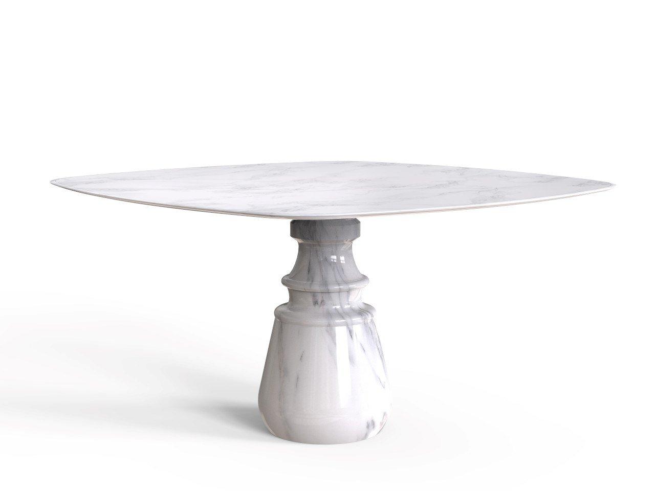 Square marble dining table | Pietra Square by Boca Do Lobo