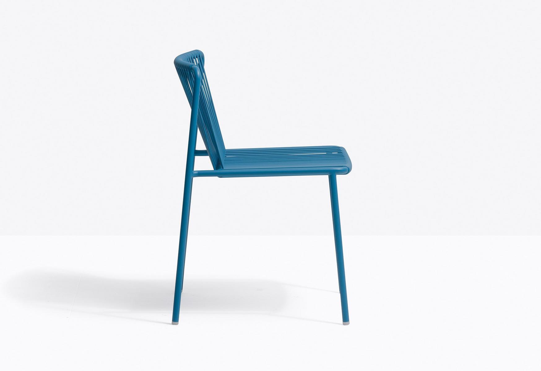 Powder coated steel garden chair | Tribeca 3660 by Pedrali