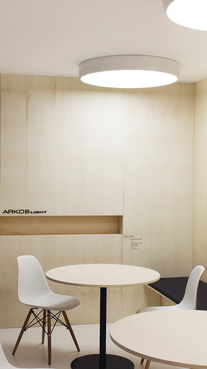 LED ceiling lamp with dimmer | Drum 90 by Arkoslight