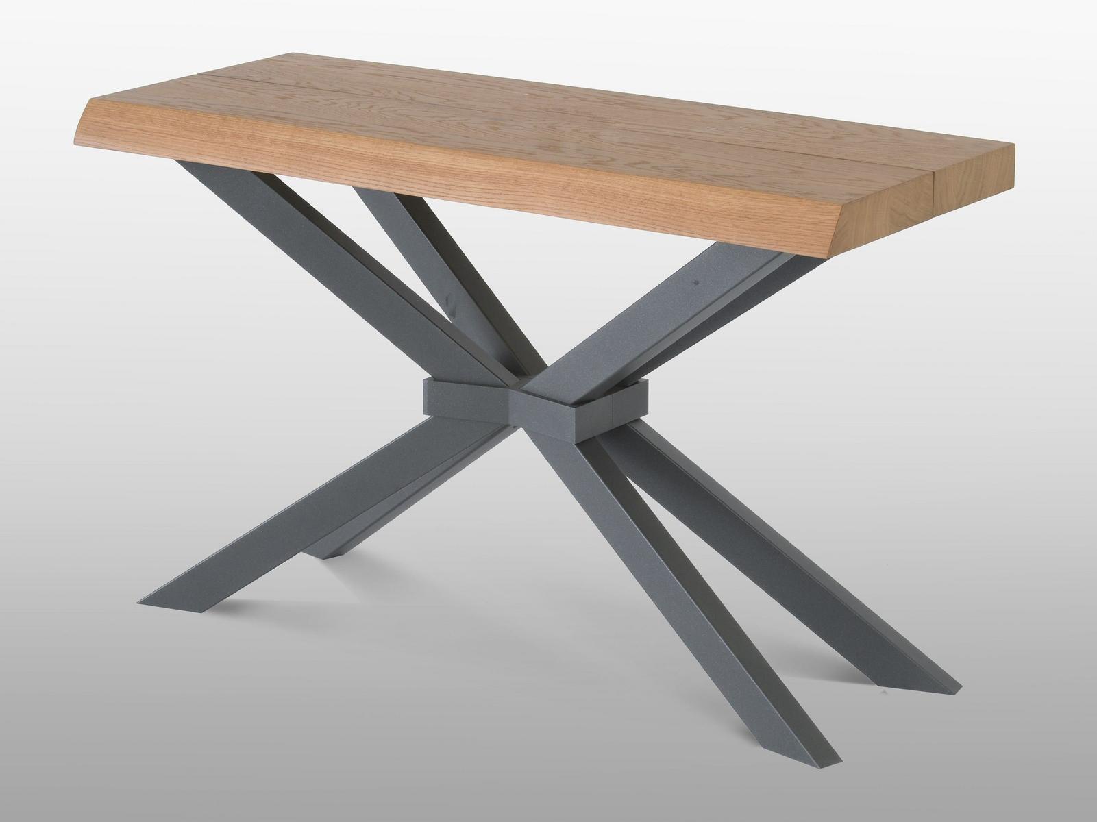 Extending rectangular oak console table | Shangai by Riflessi