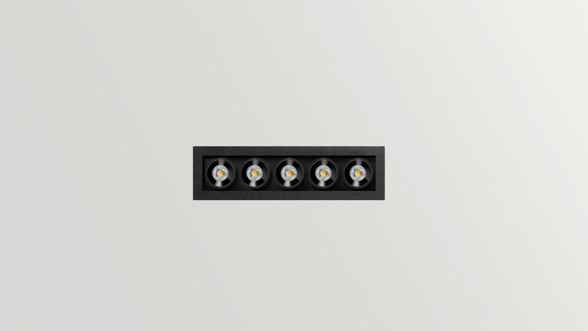 LED multiple recessed aluminium spotlight |  by Arkoslight