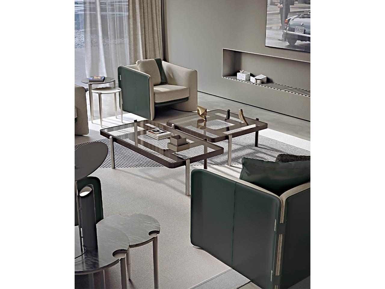 Armchair with armrests | Blossom by Turri