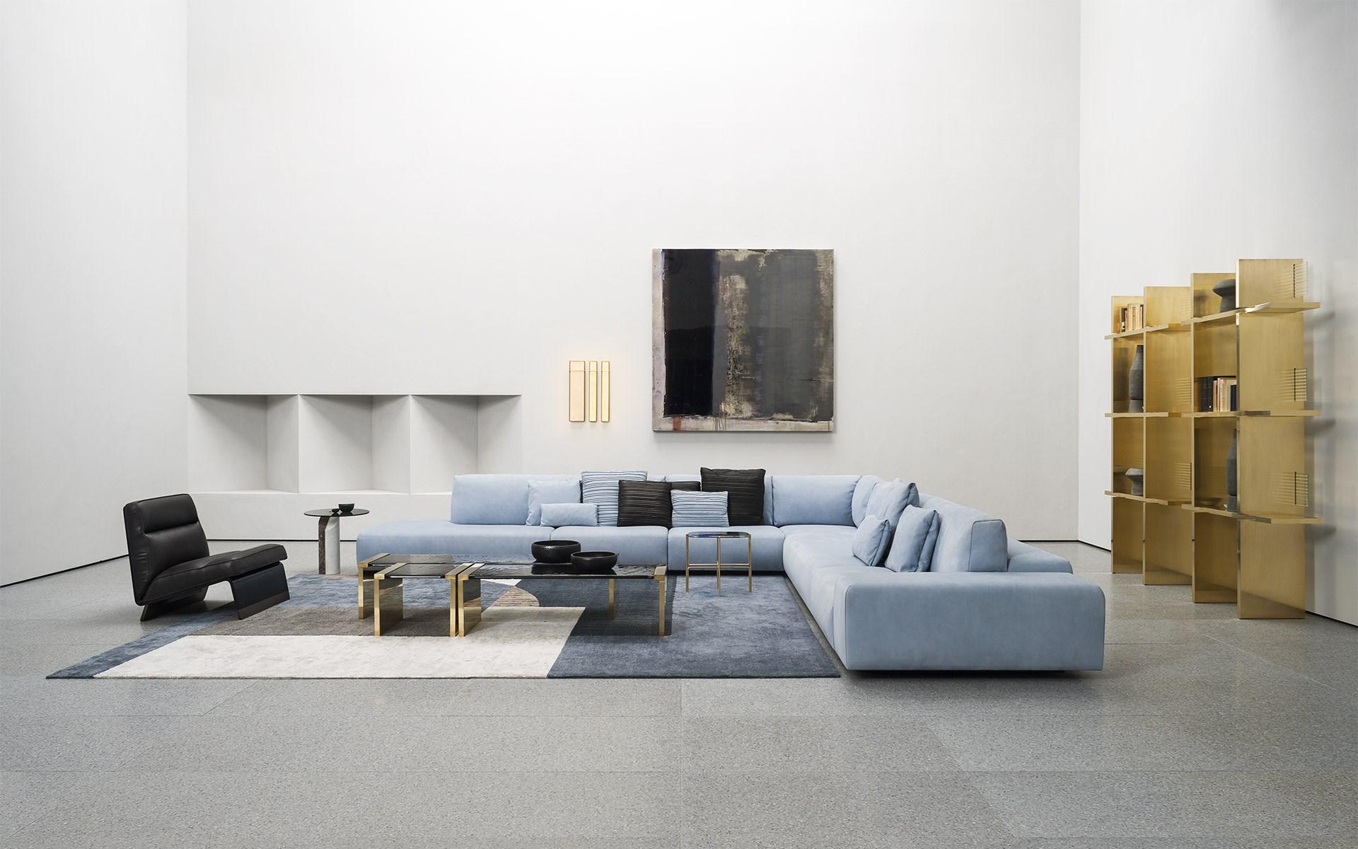 Handmade rectangular rug | Borderland by Baxter