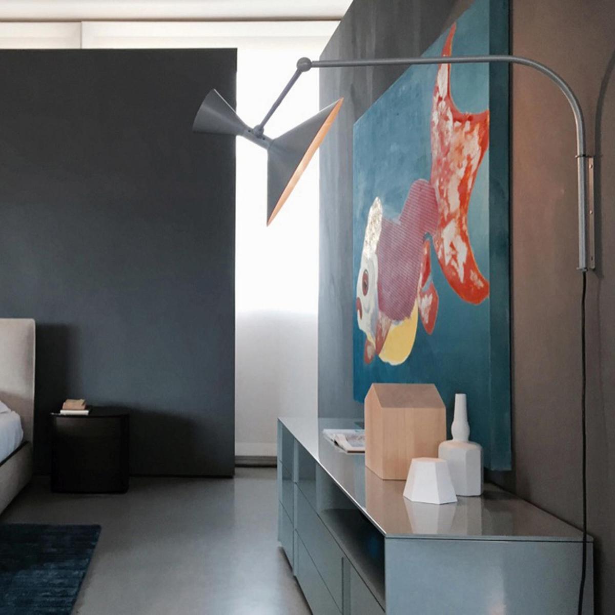 Adjustable aluminium wall lamp | Lampe De Marseille by Nemo