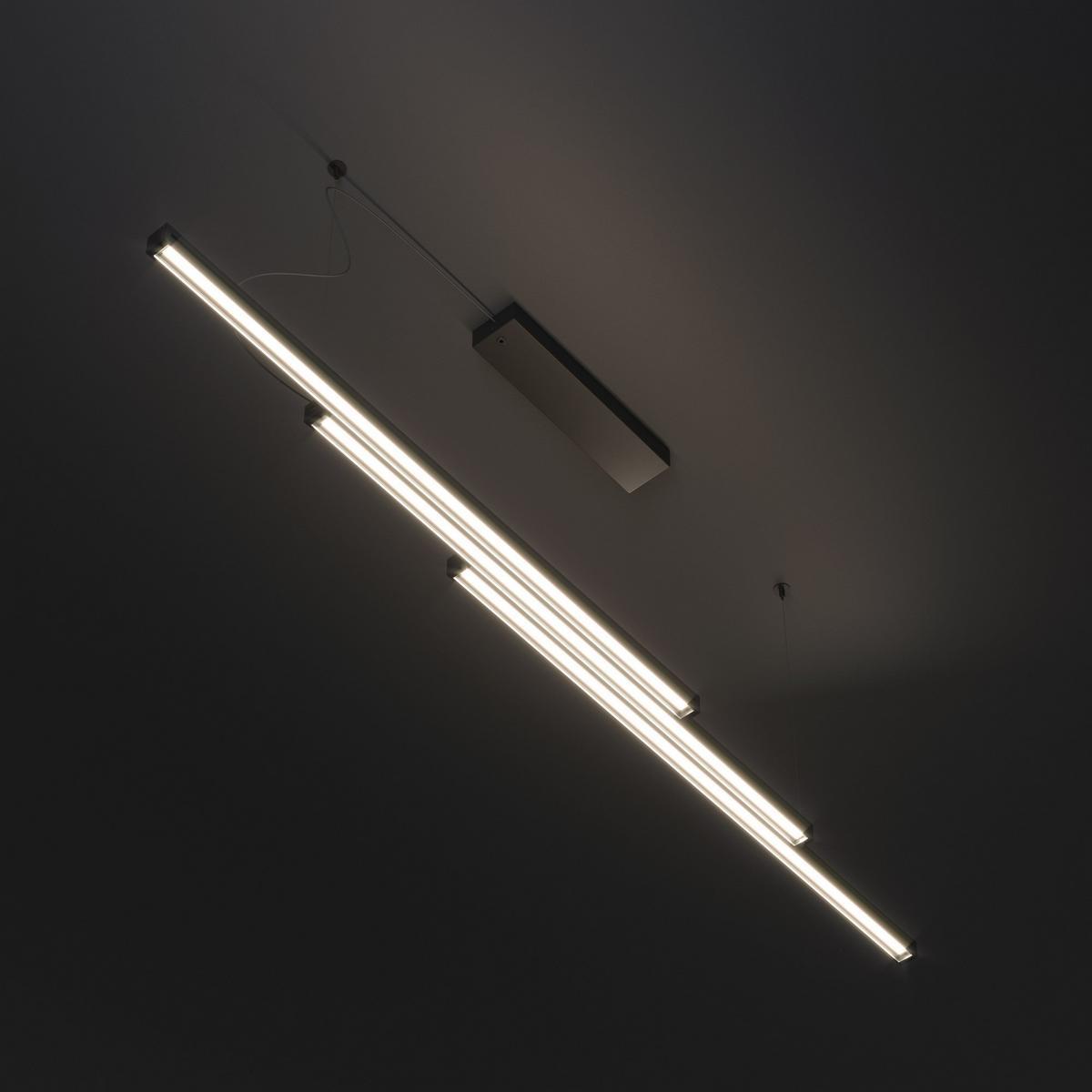 LED Anodized aluminium pendant lamp | Light Glide by Fabbian