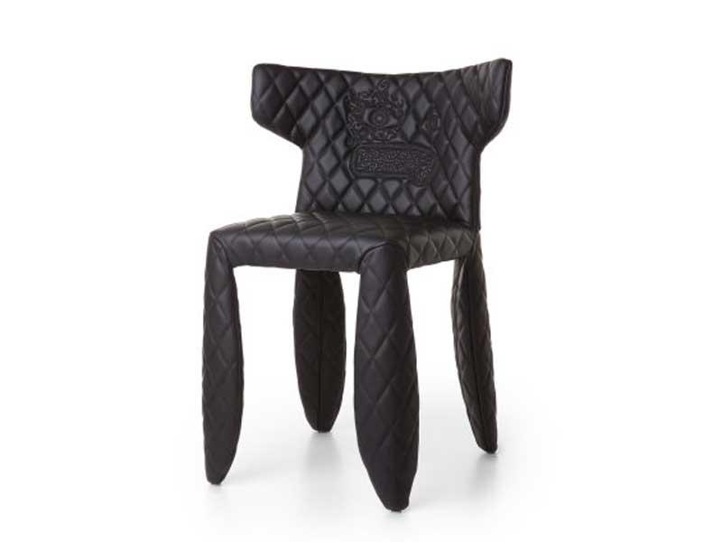 Upholstered Eco-leather chair | Monster by Moooi