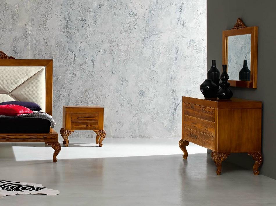 Wooden chest of drawers | Minimal Baroque by Modenese Gastone